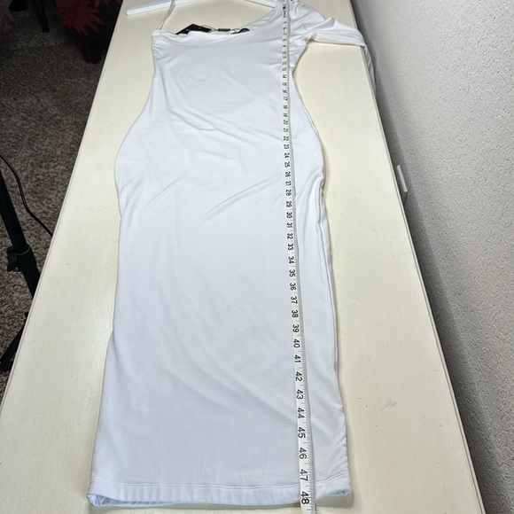 NWT JLUXLABEL Ivory One Shoulder Dress Size Small - Picture 10 of 13